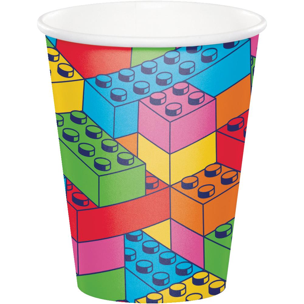 Block Bash Toy Blocks 9 Oz Cups (Case of 96) by Creative Converting