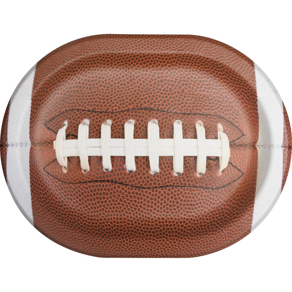 Touchdown Time Paper Oval Platter (Case of 96) by Creative Converting