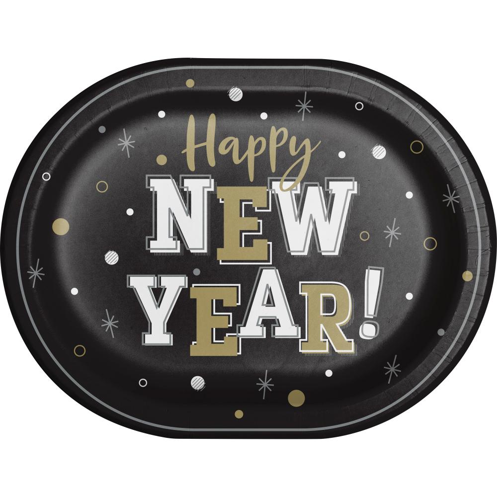 New Year's Eve Oval Platter (Case of 96) by Creative Converting