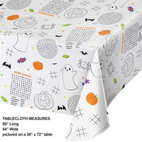 Halloween Activity Paper Tablecover (Case of 12) by Creative Converting