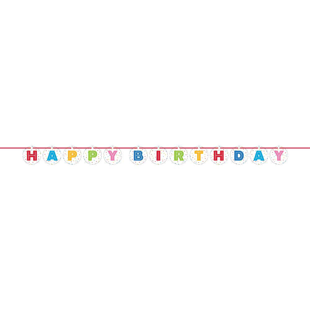 Ribbon Banner - Confetti Balloons Party Decoration from Bulk Party Decorations