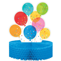 Honeycomb Centerpiece - Confetti Balloons Party Decoration from Bulk Party Decorations