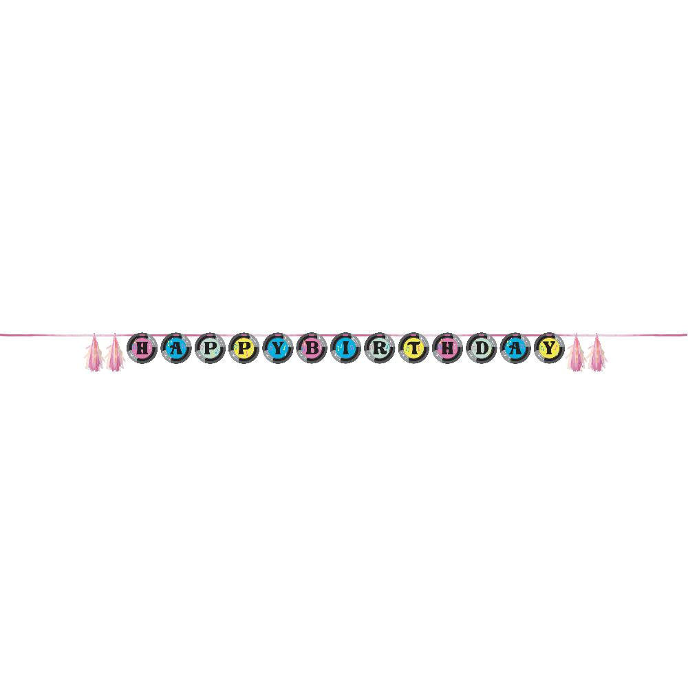 Birthday Beats Happy Birthday Ribbon Banner (Case of 12) by Creative Converting