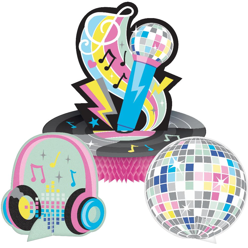 Birthday Beats Disco Party Honeycomb Centerpieces (Case of 6) by Creative Converting