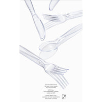 Assorted Plastic Cutlery, Clear (Case of 576) by Creative Converting
