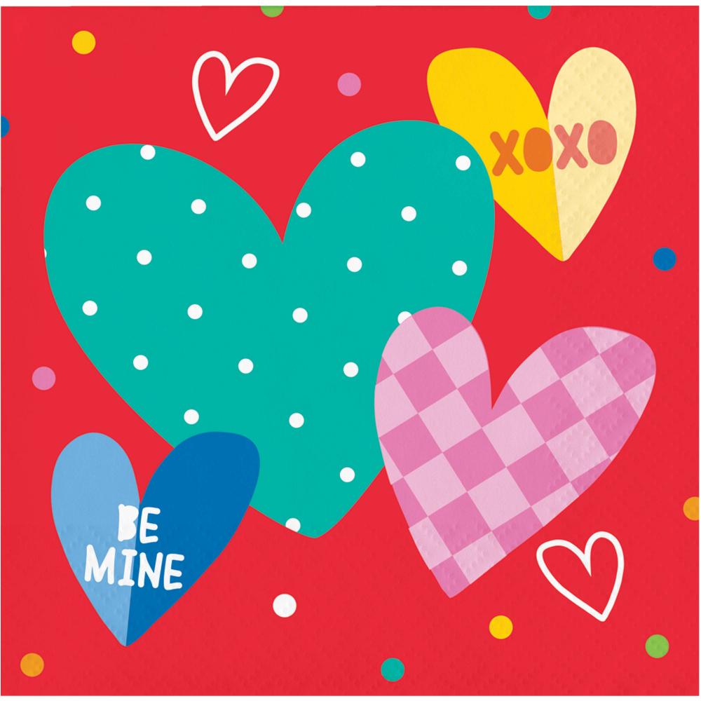 Beverage Napkin - Vivacious Valentine Party Decoration from Bulk Party Decorations