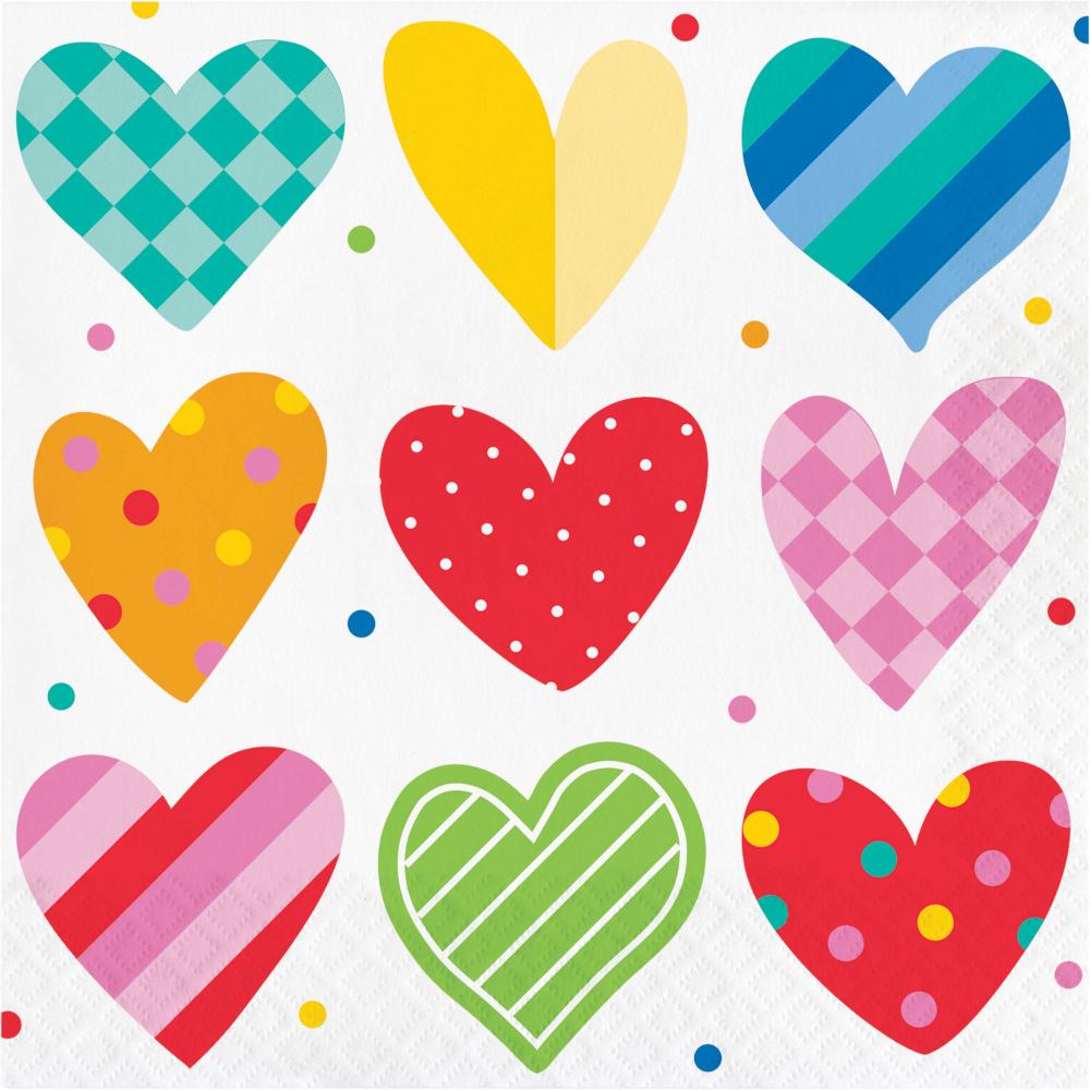 Luncheon Napkin - Vivacious Valentine Party Decoration from Bulk Party Decorations