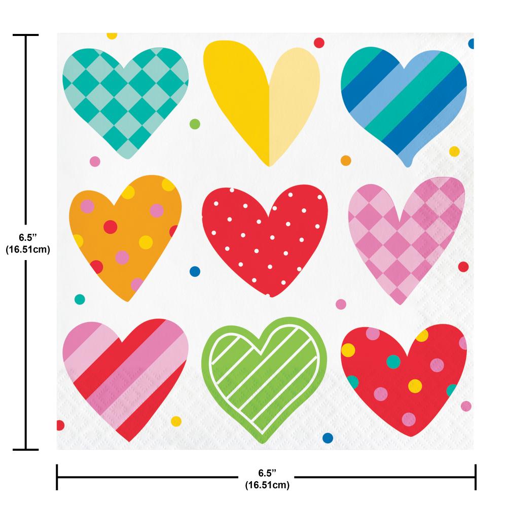 Luncheon Napkin - Vivacious Valentine Party Decoration from Bulk Party Decorations