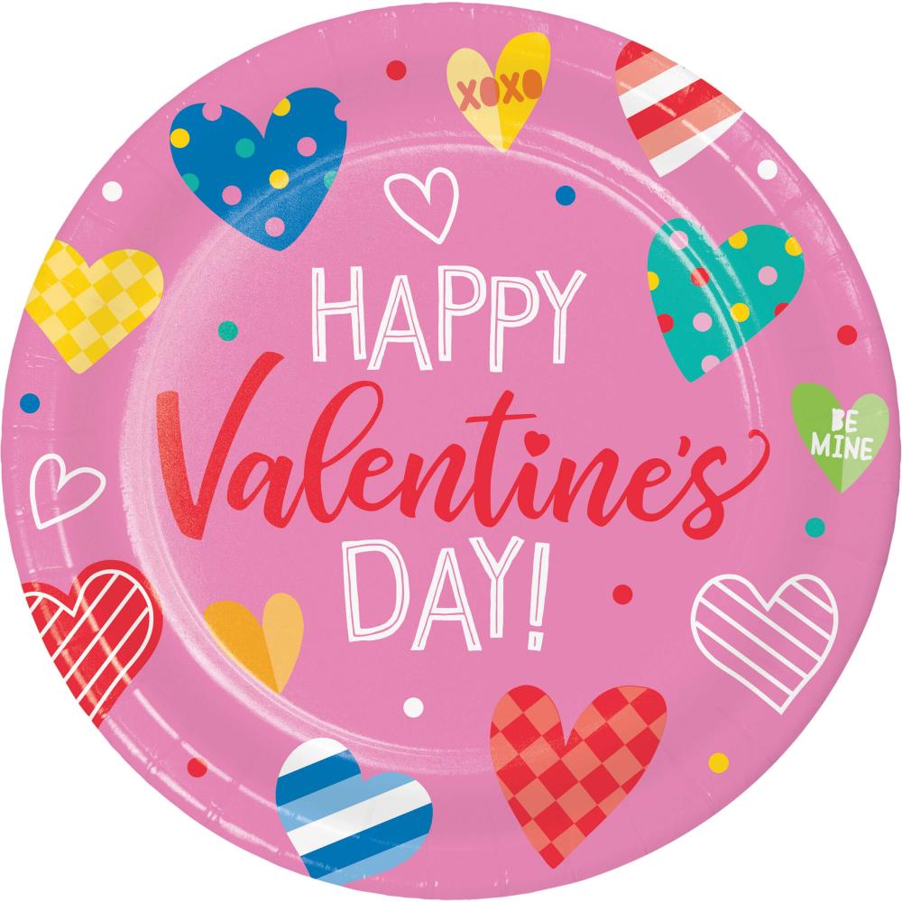 Luncheon Plate - Vivacious Valentine Party Decoration from Bulk Party Decorations