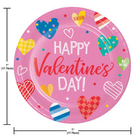Luncheon Plate - Vivacious Valentine Party Decoration from Bulk Party Decorations