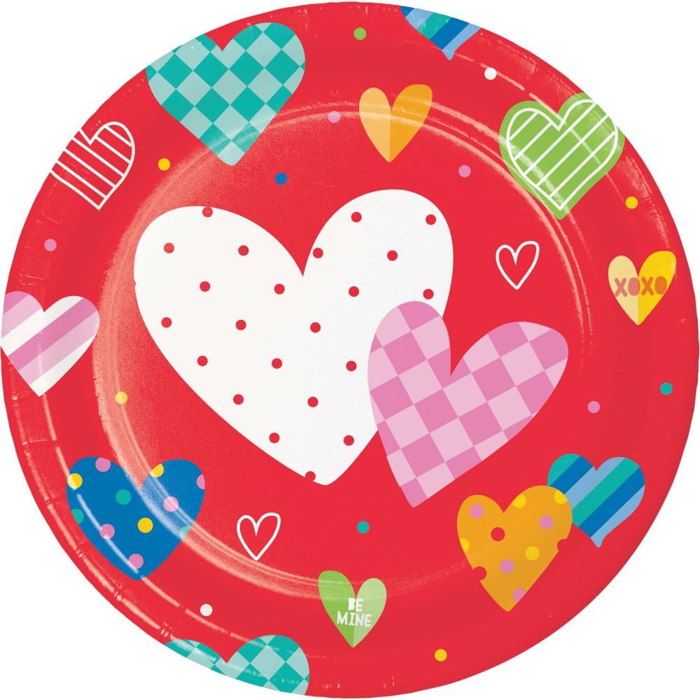 Dinner Plate - Vivacious Valentine Party Decoration from Bulk Party Decorations