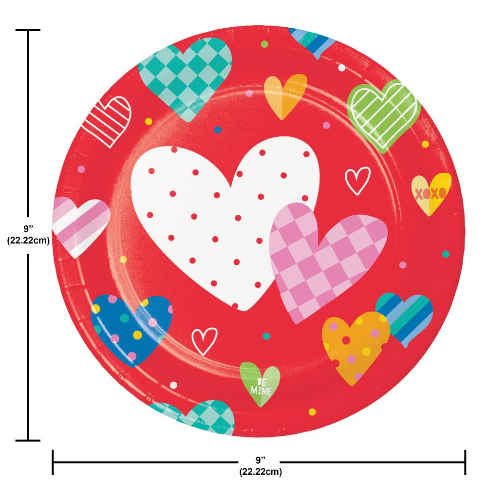 Dinner Plate - Vivacious Valentine Party Decoration from Bulk Party Decorations