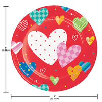 Dinner Plate - Vivacious Valentine Party Decoration from Bulk Party Decorations
