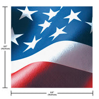 Luncheon Napkin - Freedom Flag Party Decoration from Bulk Party Decorations