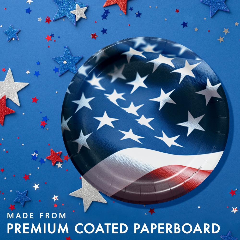 Luncheon Plate - Freedom Flag Party Decoration from Bulk Party Decorations