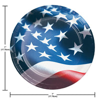 Luncheon Plate - Freedom Flag Party Decoration from Bulk Party Decorations