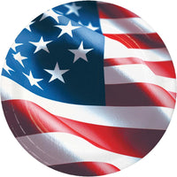 Dinner Plate - Freedom Flag Party Decoration from Bulk Party Decorations