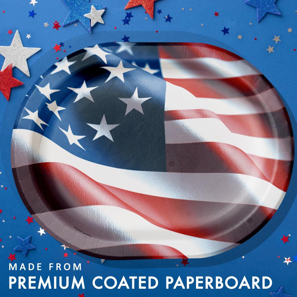 Oval Platter - Freedom Flag Party Decoration from Bulk Party Decorations