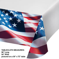 Paper Tablecover - Freedom Flag Party Decoration from Bulk Party Decorations
