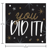 Beverage Napkin - Glowing Grad Party Decoration from Bulk Party Decorations