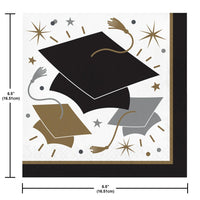 Luncheon Napkin - Glowing Grad Party Decoration from Bulk Party Decorations