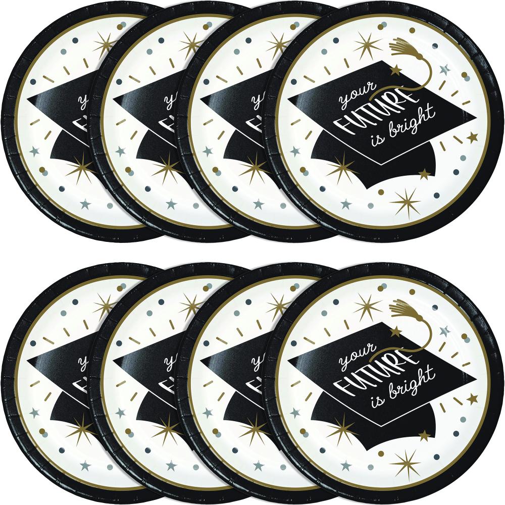 Dinner Plate - Glowing Grad Party Decoration from Bulk Party Decorations