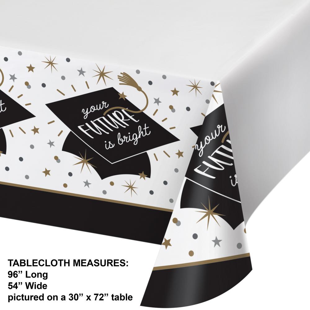 Paper Tablecover - Glowing Grad Party Decoration from Bulk Party Decorations