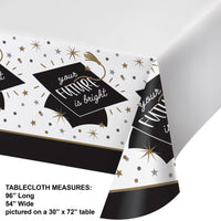 Paper Tablecover - Glowing Grad Party Decoration from Bulk Party Decorations