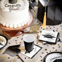 nan - School Spirit White Graduation Beverage Napkins Party Decoration from Bulk Party Decorations