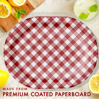 Oval Platter - Classic Gingham Party Decoration from Bulk Party Decorations