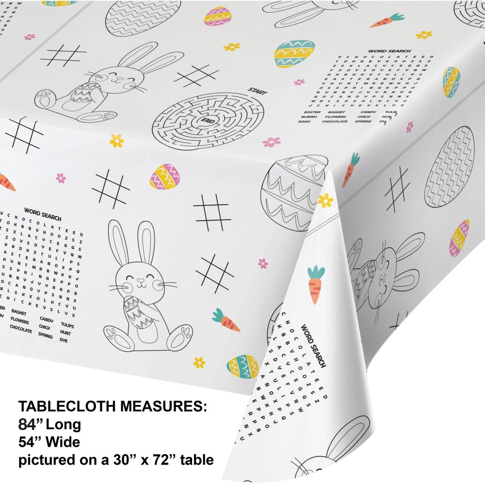 Paper Tablecover - Kids Easter Activity Party Decoration from Bulk Party Decorations