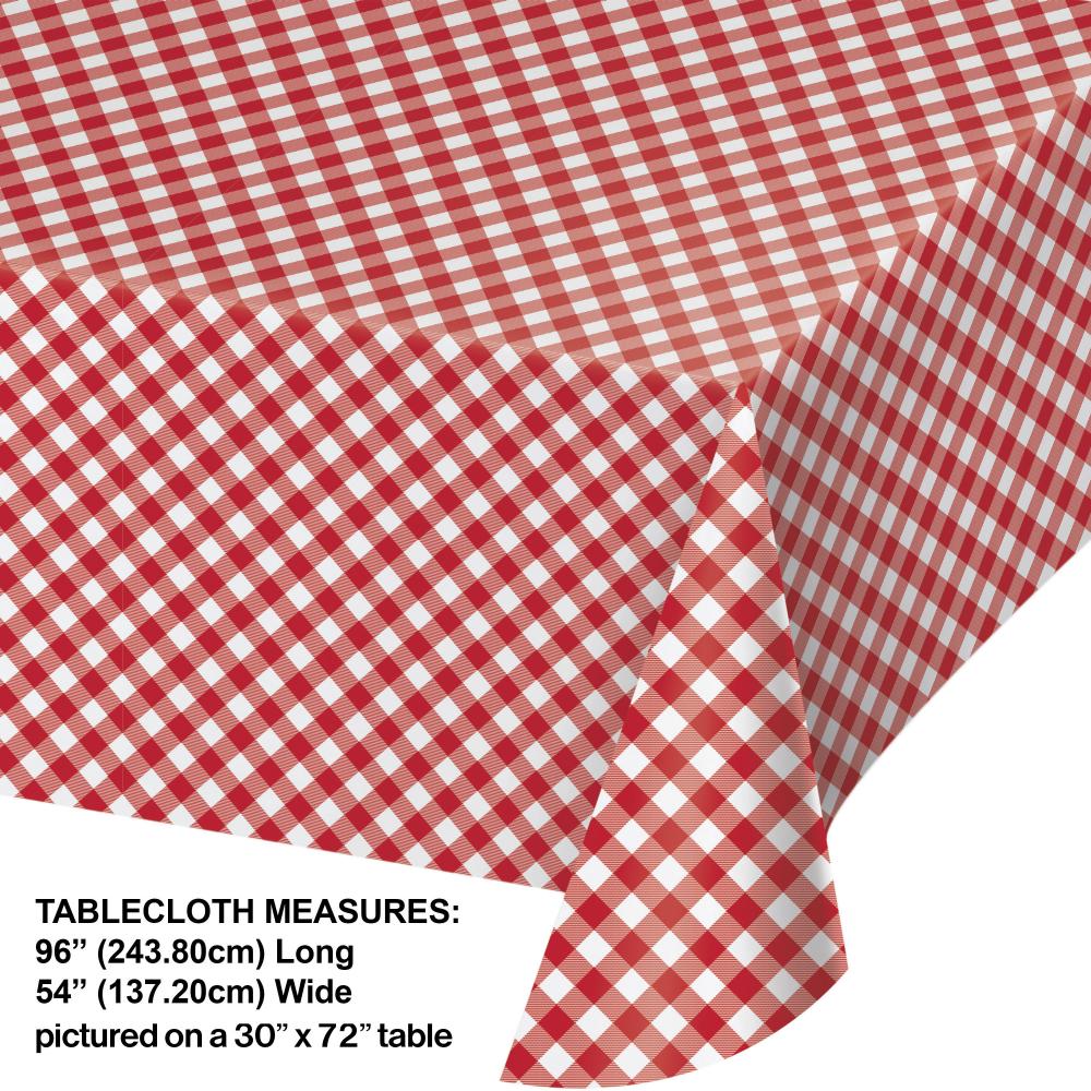 Paper Tablecover - Classic Gingham Party Decoration from Bulk Party Decorations