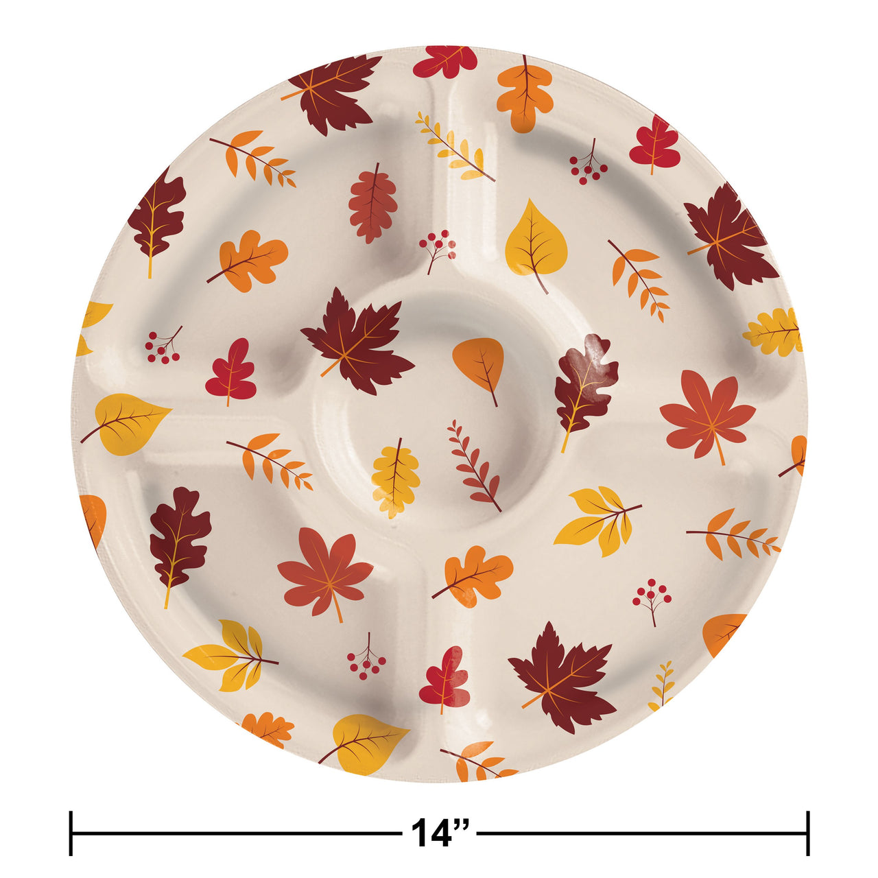 Bulk Thanksgiving Decor Fall Plastic Trays (6 per Case)