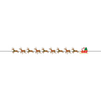Banner w/ White Twine - Santa Sleigh Christmas Party Decoration from Bulk Party Decorations