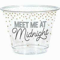 New Years Decor Plastic Cups 9 oz