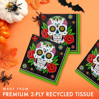 Bulk Skelebration Beverage Napkins 5