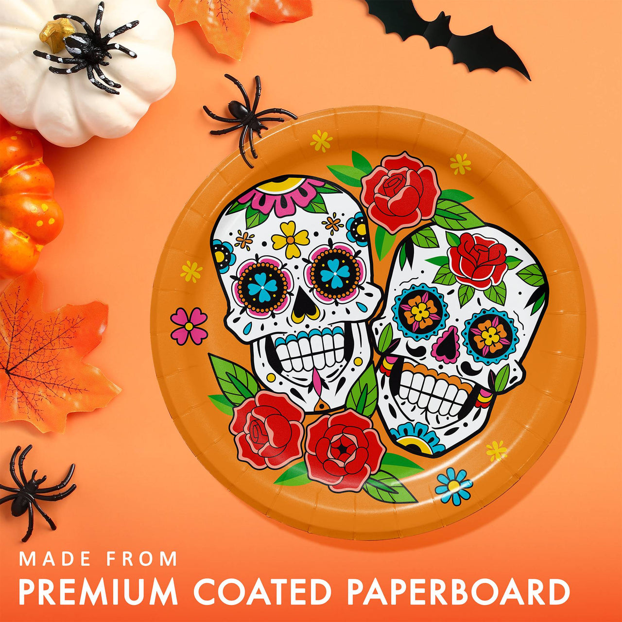 Bulk Skelebration Luncheon Plates 7" (96 per Case)