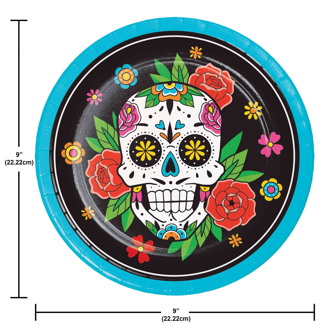 Bulk Skelebration Dinner Plates 9" (96 per Case)
