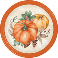 Bulk Harvest Delight Paper Dessert Plate (Case of 96)