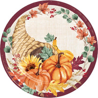 Bulk Fall Feast Paper Dinner Plate (Case of 96)