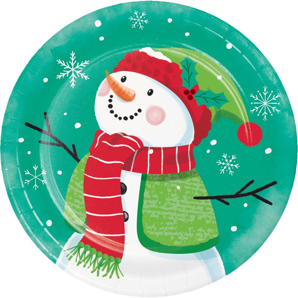 Luncheon Plate - Frosty Friends Party Decoration from Bulk Party Decorations