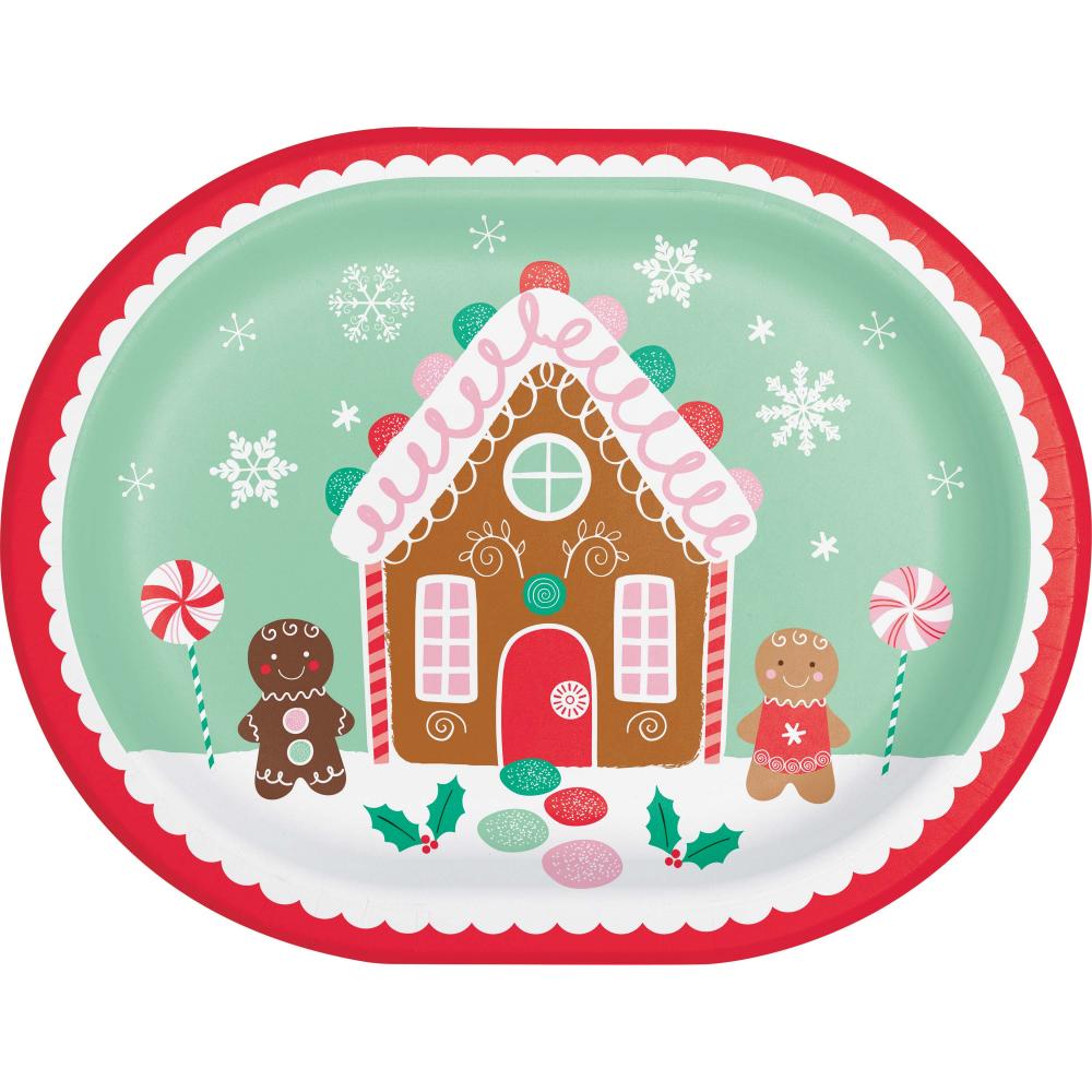 Oval Platter - Holiday Sweets Party Decoration from Bulk Party Decorations