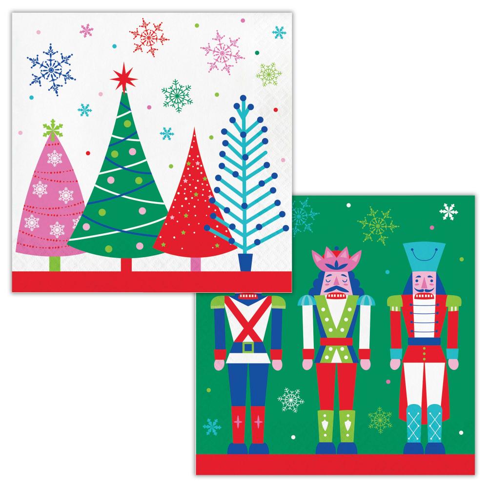 Luncheon Napkin - Joyful and Jolly Party Decoration from Bulk Party Decorations
