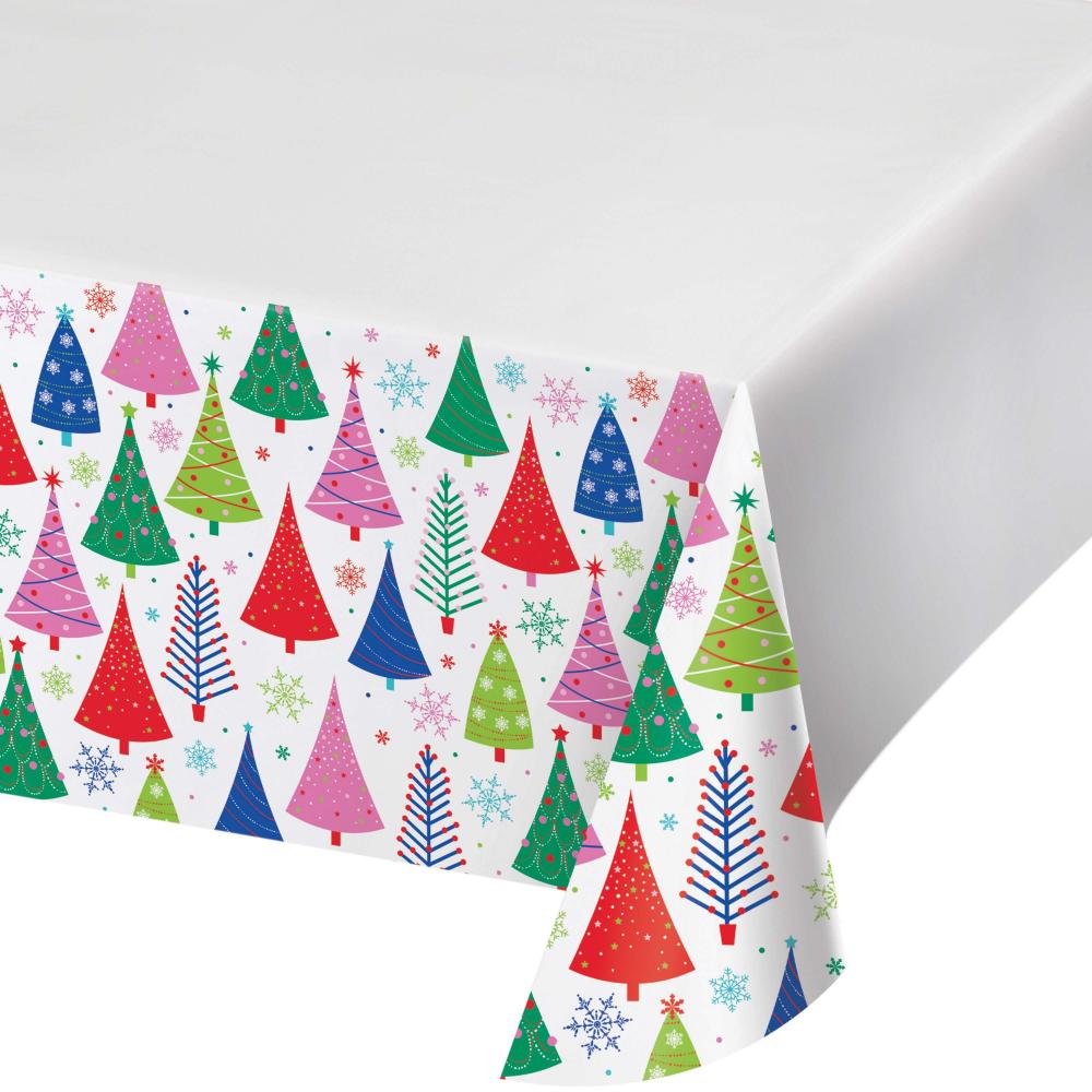 Paper Tablecover - Joyful and Jolly Party Decoration from Bulk Party Decorations