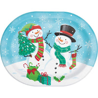 Oval Platter - Frosty Friends Party Decoration from Bulk Party Decorations