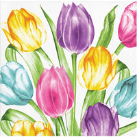 Beverage Napkin - Trendy Tulips Party Decoration from Bulk Party Decorations