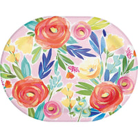 Oval Platter - Fragrant Florals Party Decoration from Bulk Party Decorations
