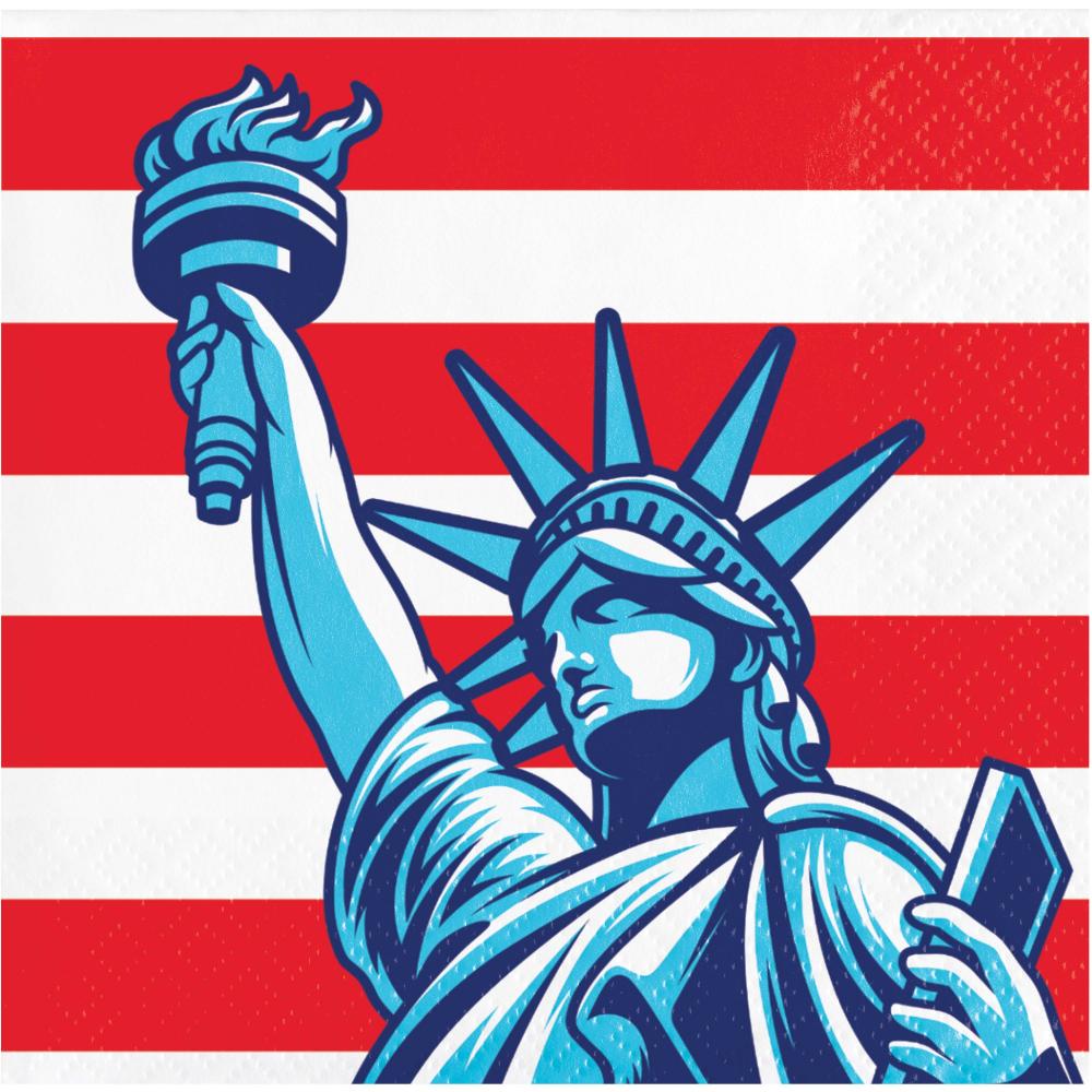 Beverage Napkin - Lady Liberty Party Decoration from Bulk Party Decorations