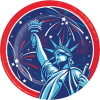 Dinner Plate - Lady Liberty Party Decoration from Bulk Party Decorations