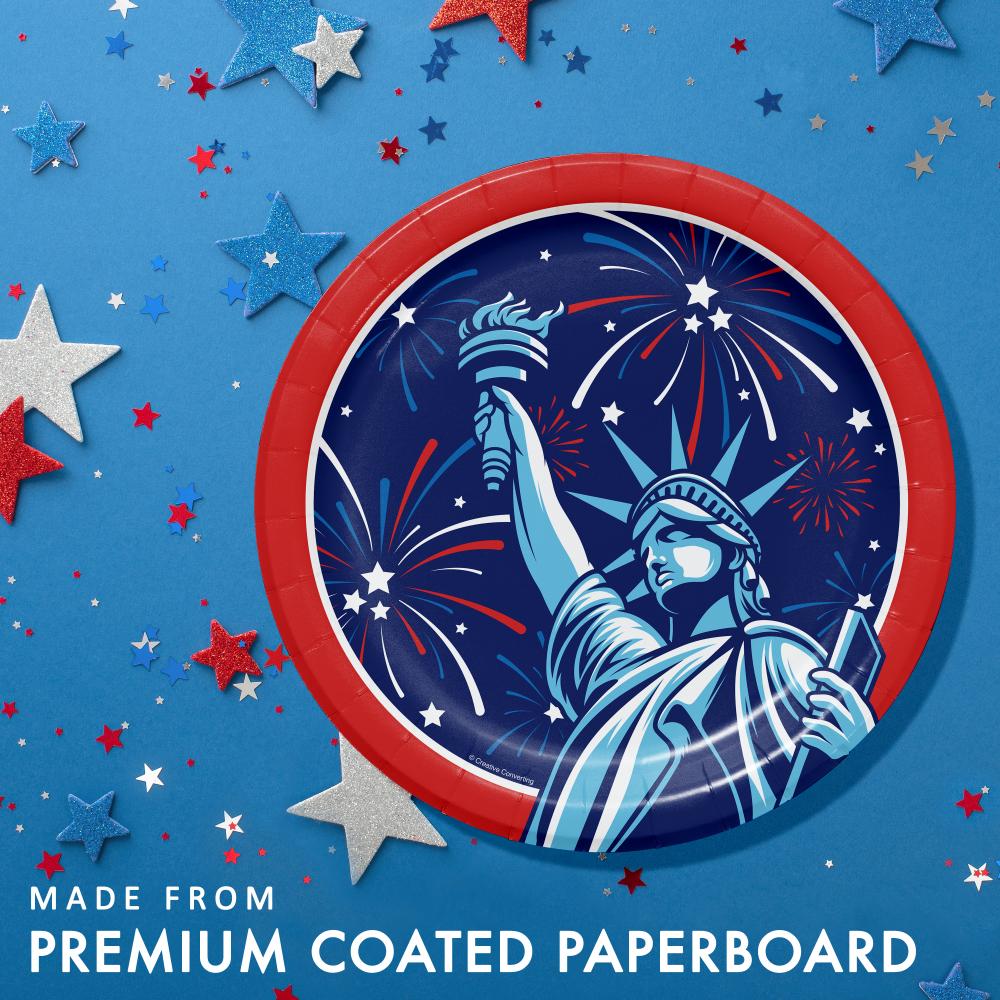 Dinner Plate - Lady Liberty Party Decoration from Bulk Party Decorations